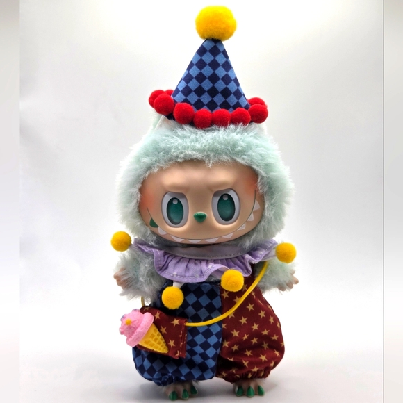 Labubu 4pc Colorful Clown Outfit (Doll Not Included) - Picture 1 of 4